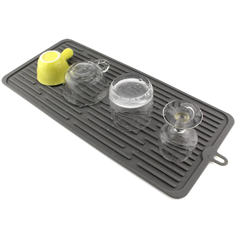 Food Grade Kitchen Counter Silicone Dry Mat Extra Large Dish