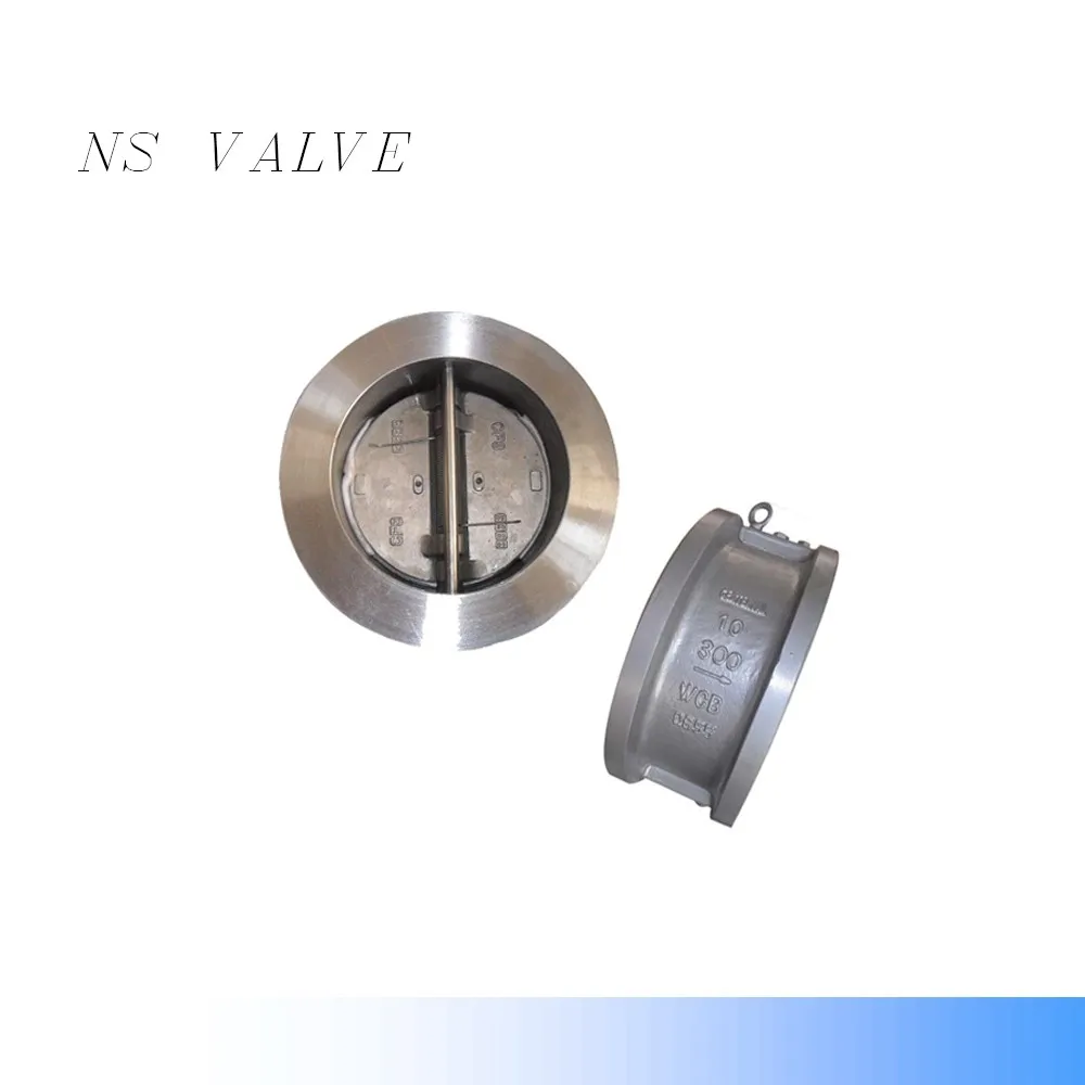 ss304 wafer type double -disc swing check valve