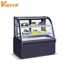 Bakery Showcase Curved Glass Cake Showcase Mini Cake Display Countertop Refrigerated Cooler Freezer Refrigerator
