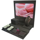 Customized ladies wood jewelry window jewellery display tray