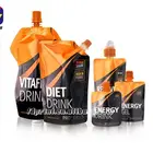 Pouch Paper Biodegradable Stand Up Plastic Pouch With Side Spout Moisture Prood Foil Lined Kraft Paper Spout Pouch Bag