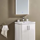 New design illuminated bathroom mirror around with solid acrylic lighting ME004