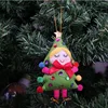 New Design Handcrafted Xmas Hanging Decoration Cute Felt Angle Doll Christmas Tree Ornaments