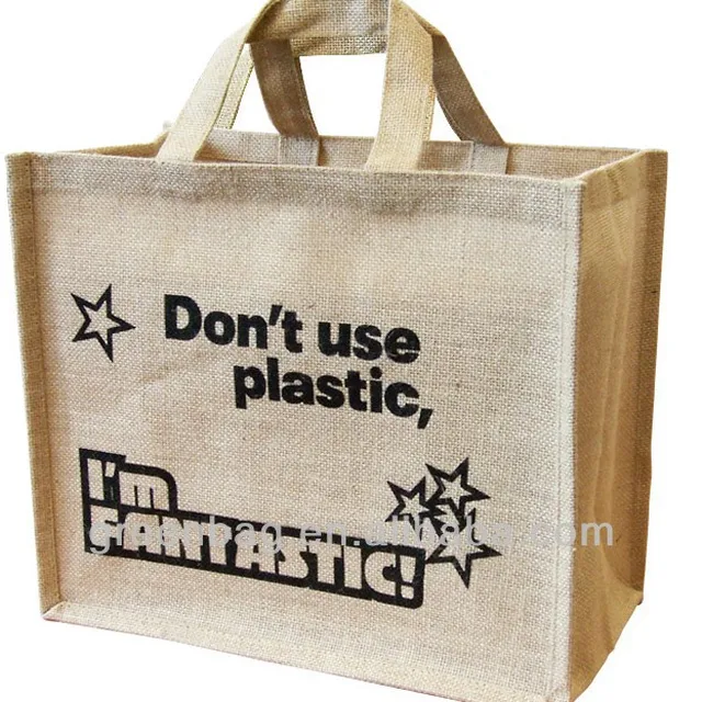 popular wholesale jute shopping bag /gunny tote bag/sack carry