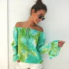 373841 off shoulder Boat Neck Top with more color to choose