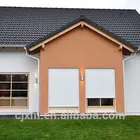 pvc window with roller shutter
