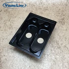 personalized design black pvc vacuum form blister packaging tray