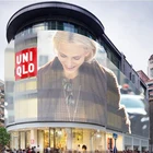 Transparent mesh led display curtain board led video wall