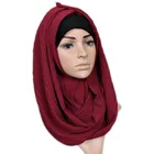 Muslim Chiffon Pleated Crinkle Scarf Hijab Abaya Jilbab Khimar