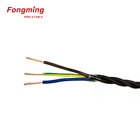 2 3 4 Core 0.75mm Decorative Lighting Fabric Cotton Textile Cable Braided Electrical Wire