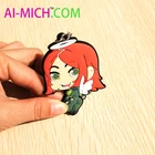 Factory Direct Price Embossed Soft PVC Rubber Custom Make Your Own Anime Keychain