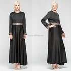 Newest muslim dress sequin design fancy dubai abaya 2018 latest design women jubah