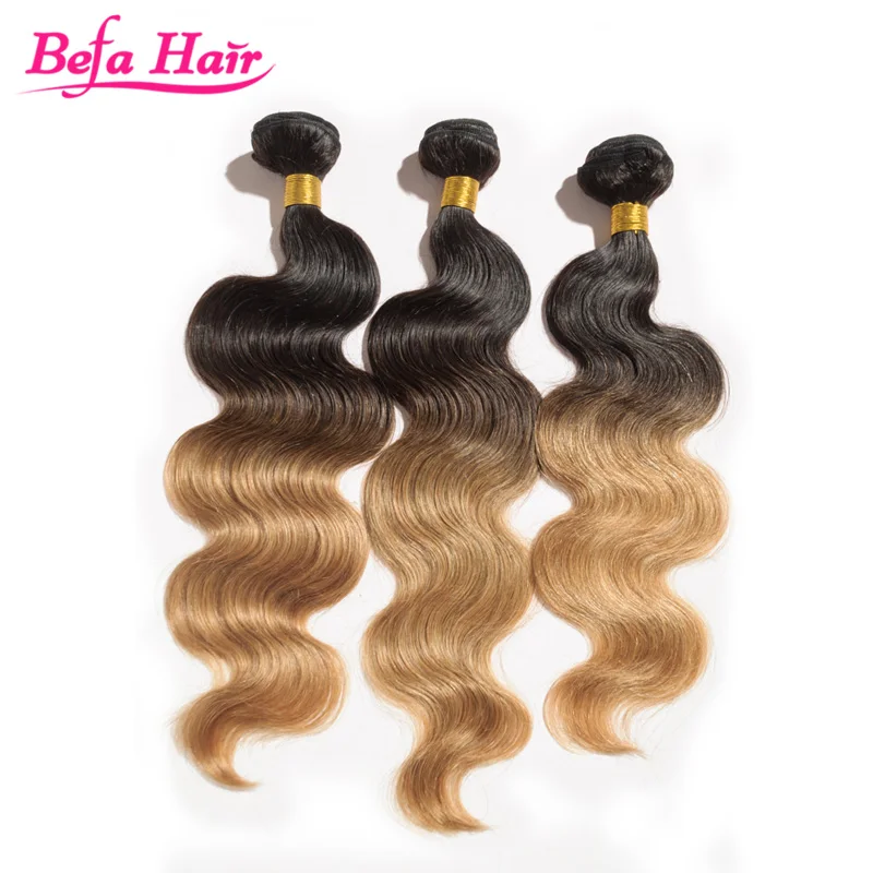 High Quality Mixed 2 Colors Top Sale Brazilian Two Tone Ombre Hair