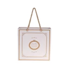 Handmade paper bags designs white card paper bag for shopping
