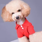 Low MOQ Cheap Classical Summer High Quality Polo Blank Pet Clothes Dog Shirt