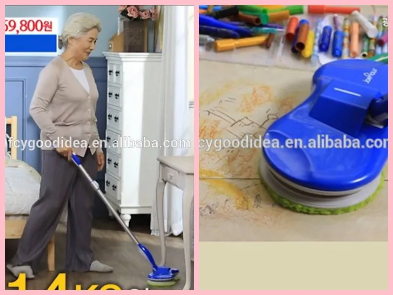 TV shopping best selling rechargeable spinning mop automatical spray mop