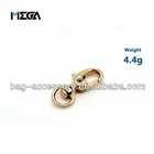 Fashion decorative handbag hardware clasp clip rose gold spring swivel small metal trigger bag snap hook wholesale