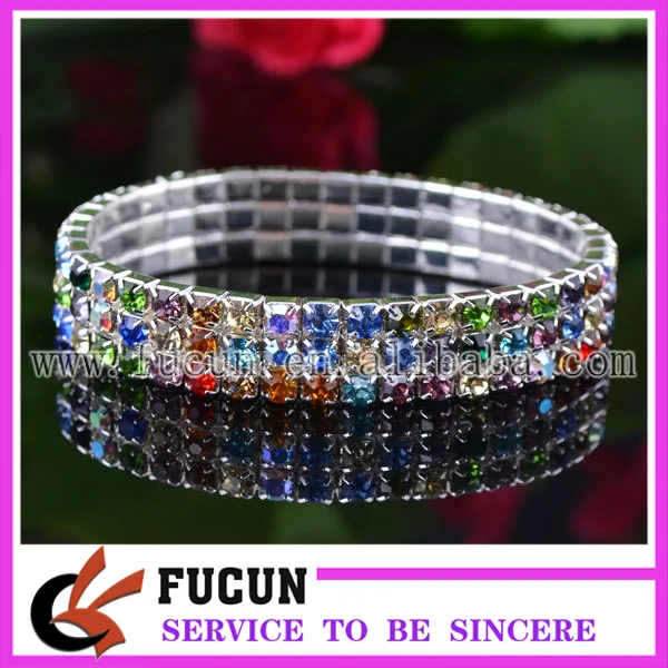 3 rows elastic rhinestone bracelet.jpg