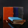 Best selling wholesale a5 leather cover pu 6 ring binder diary notebook case with clasp