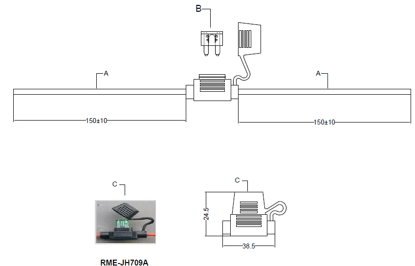 7.5 amp inline fuse holder