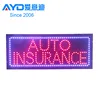 Acrylic Flasher Advertising Light Boxes Auto Insurance LED Moving Sign Factory Supplier