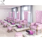 King shadow salon furniture set pedicure chair for nail salon