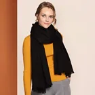 Customized solid color 100% cashmere fashion shawl women