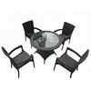 D-round vietnam rattan furniture dining table and chair set