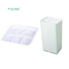 FDA Compliant BPI Certified 5 comp rectangular molded fiber school lunch disposable bento box tray