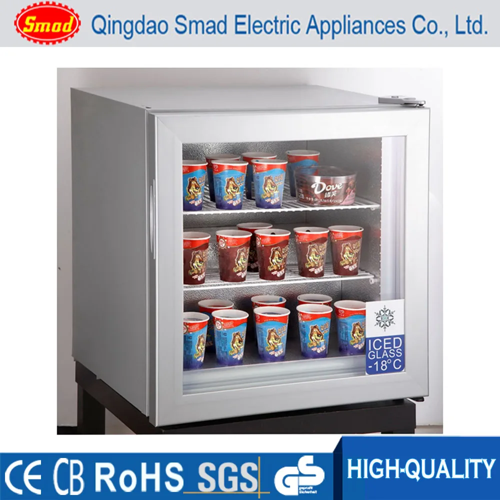 Super Cold Freezer Countertop Display Freezer Glass Door Freezer - Buy ...