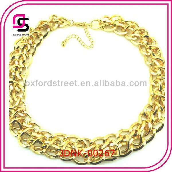 luxury chunky metal chain necklace