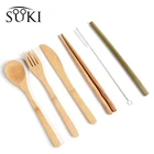 Eco-friendly Natural Bamboo Fork Spoon Knife bamboo utensils bamboo products 2019