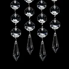 Acrylic Crystal Clear Garland Hanging Bead Curtain Wedding Club Party Decoration