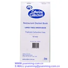 Triplicate carbonless paper large table order book for kitchen