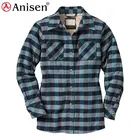 warm keeper custom flannel plaid mens sherpa fleece winter men shirt