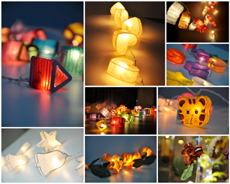 indoor little colorful led hanging lantern lights for holiday decorations