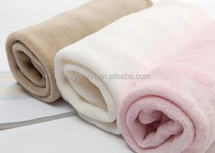hot sale polyester soft coral fleece hood baby swaddle blanket