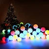 100LED Solar Panel Cold White Waterproof Holiday Solar Ball String Fairy Lights