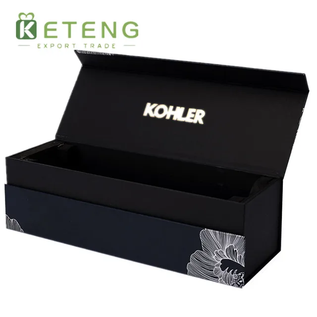 accept custom luxury folding hot stamping pen set gift box with