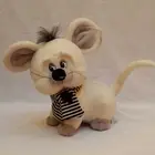 26cm 22cm plush soft white standing mouse toy plush