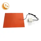 300*300mm flexible silicone rubber heater heating element with thermal protecter