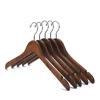 High quality promotional solid retro wood shirt clothes coat hanger