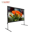 300 inch Outdoor Large Exhibition Hall Rear Projector Fast Fold Projection Screen