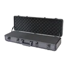 47 Inch Long Rifle Gun Carrying Case Aluminum Packing Box with Soft Foam Inside