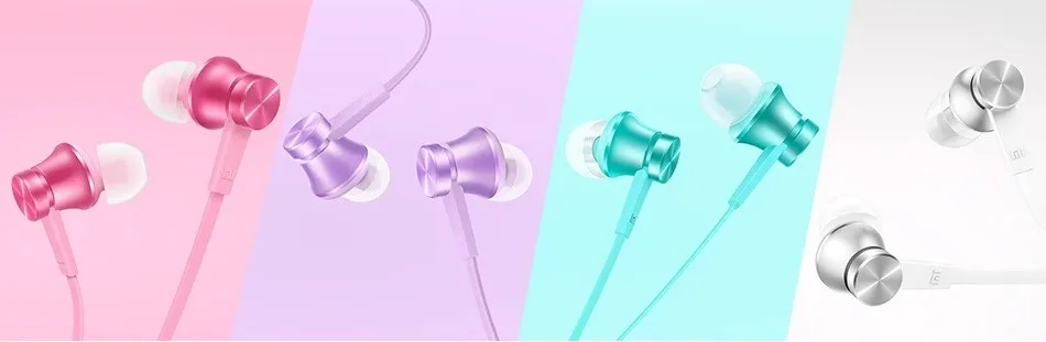 Original Mi Piston Earphones Stereo Basic Microphone In-ear Earphones for Phones Ipad MP3 3.5mm Colorful Universal Headset