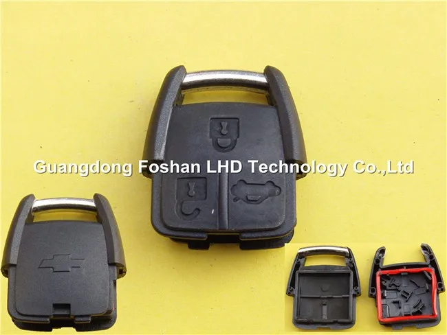 Top sale chevrolet key cover with 3 button remote part car key case