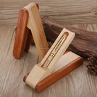 2017 Fashion wooden Pen Holder with clock Customized for sale