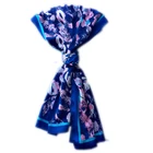 2017 100% silk long scarf with custom digital print