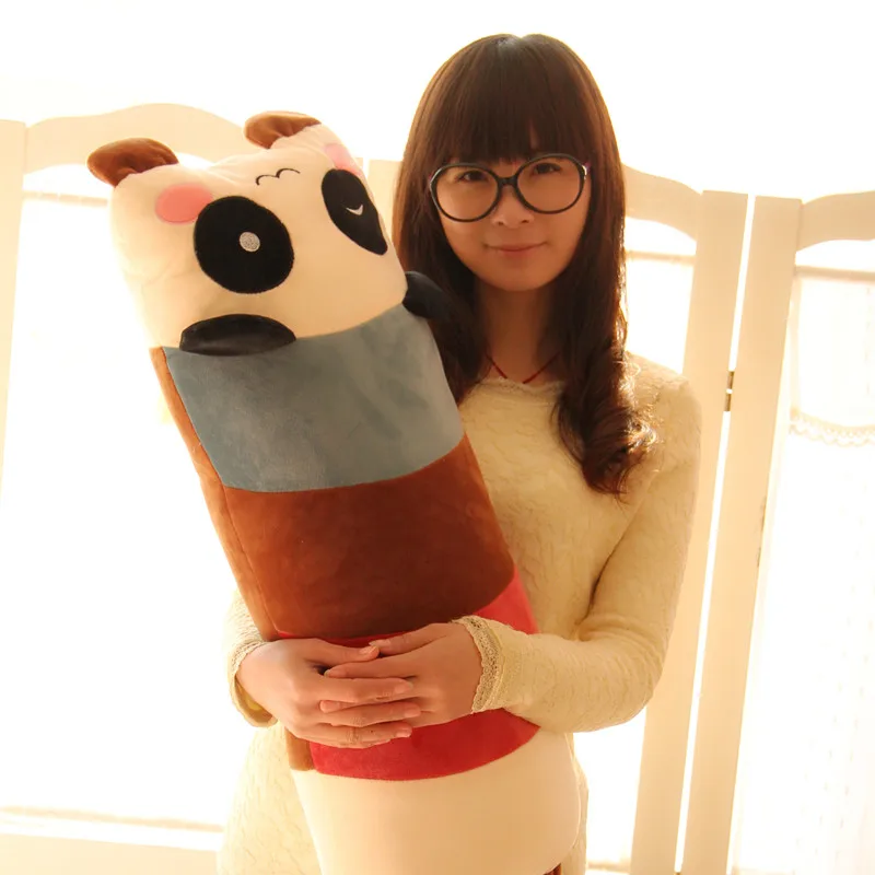 Cartoon lovers panda plush toy large pillow unpick and wash toy new year gift