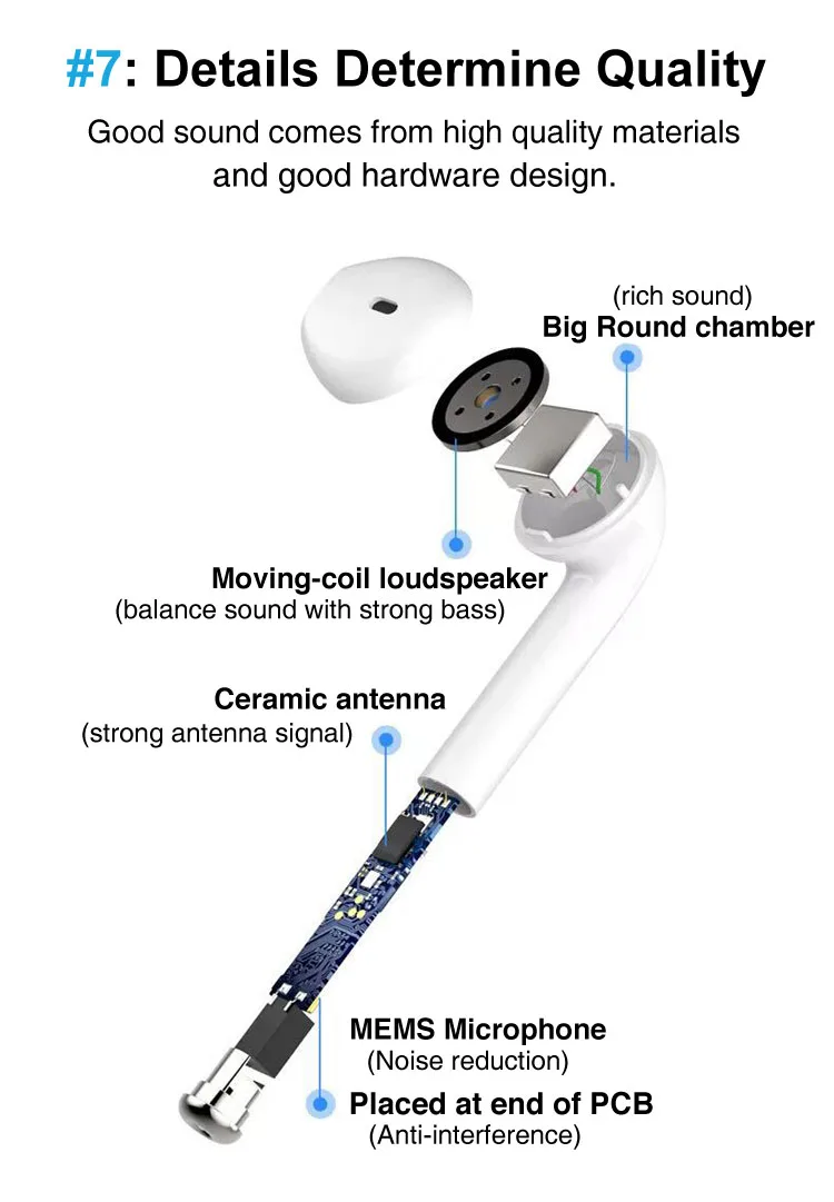 Twins F10 Pro TWS Bluetooth 5.0 Earphones Headphone Headset True Wireless Earbuds - ANKUX.COM